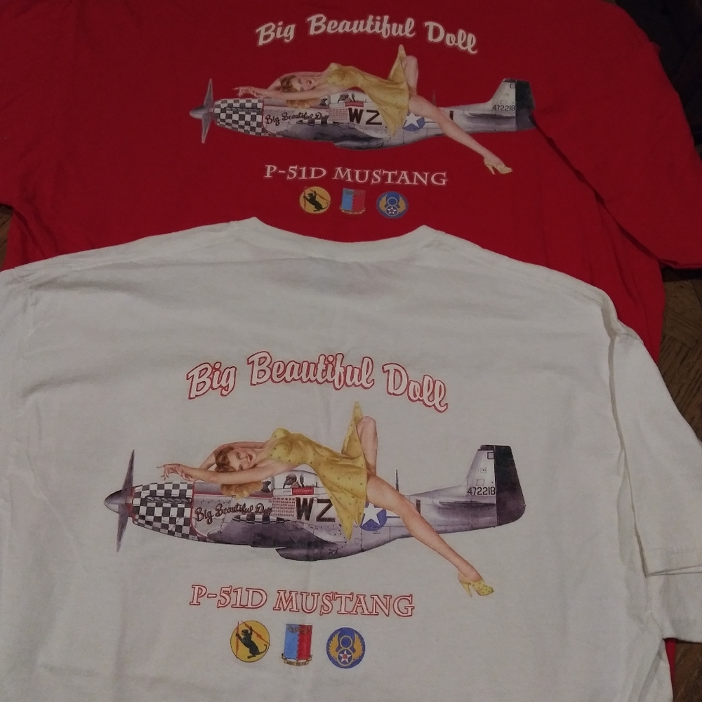 5 Mens Aviation T Shirts!  Size XL and  2XL